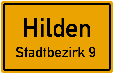 Straßenverzeichnis Hilden Stadtbezirk 9