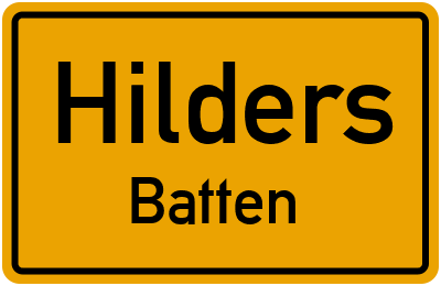 Straßenverzeichnis Hilders Batten