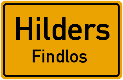 Straßenverzeichnis Hilders Findlos