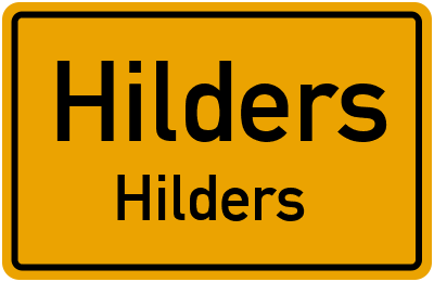Straßenverzeichnis Hilders Hilders