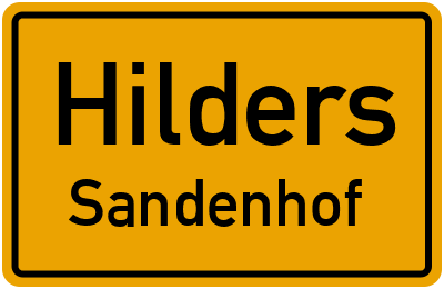 Straßenverzeichnis Hilders Sandenhof
