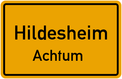 Straßenverzeichnis Hildesheim Achtum
