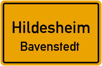 Ortsschild Hildesheim Bavenstedt