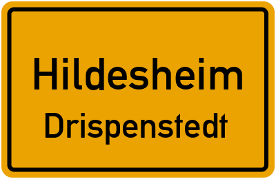 Ortsschild Hildesheim Drispenstedt