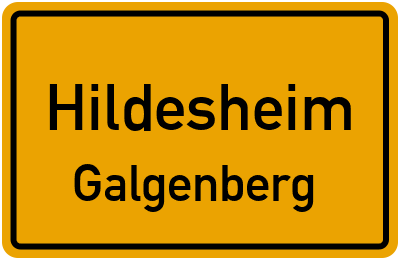 Ortsschild Hildesheim Galgenberg