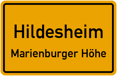 Straßenverzeichnis Hildesheim Marienburger Höhe