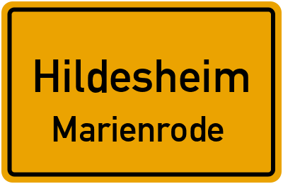 Ortsschild Hildesheim Marienrode