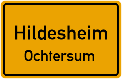 Straßenverzeichnis Hildesheim Ochtersum