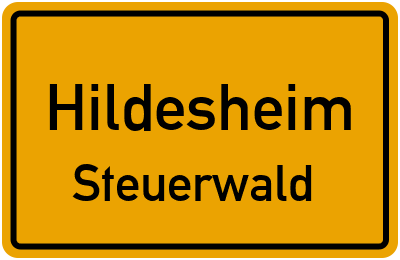 Ortsschild Hildesheim Steuerwald