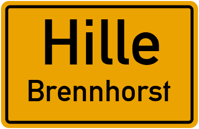 Straßenverzeichnis Hille Brennhorst
