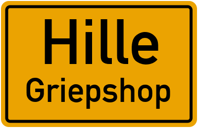 Straßenverzeichnis Hille Griepshop