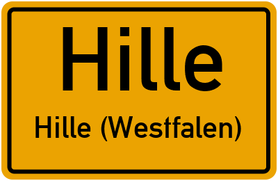 Straßenverzeichnis Hille Hille (Westfalen)