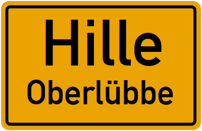 Straßenverzeichnis Hille Oberlübbe