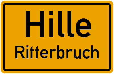 Straßenverzeichnis Hille Ritterbruch