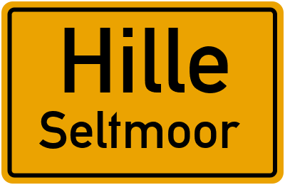 Straßenverzeichnis Hille Seltmoor
