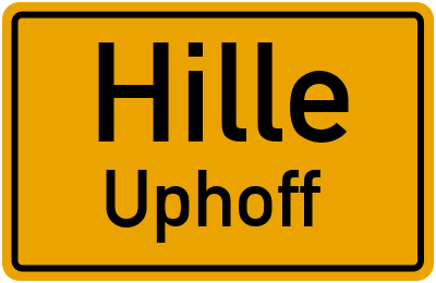 Straßenverzeichnis Hille Uphoff