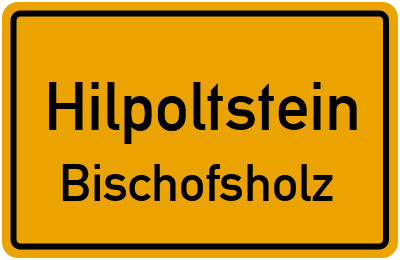 Straßenverzeichnis Hilpoltstein Bischofsholz