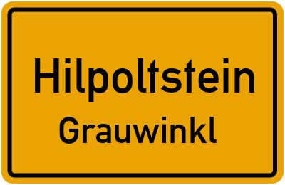 Ortsschild Hilpoltstein Grauwinkl