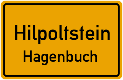 Ortsschild Hilpoltstein Hagenbuch