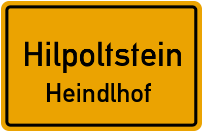 Straßenverzeichnis Hilpoltstein Heindlhof