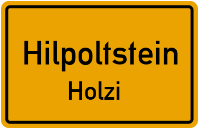 Ortsschild Hilpoltstein Holzi