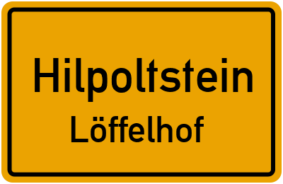Straßenverzeichnis Hilpoltstein Löffelhof