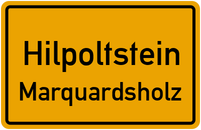 Straßenverzeichnis Hilpoltstein Marquardsholz