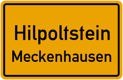 Straßenverzeichnis Hilpoltstein Meckenhausen