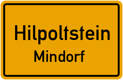 Straßenverzeichnis Hilpoltstein Mindorf