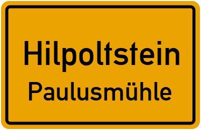 Straßenverzeichnis Hilpoltstein Paulusmühle
