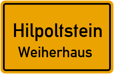 Straßenverzeichnis Hilpoltstein Weiherhaus
