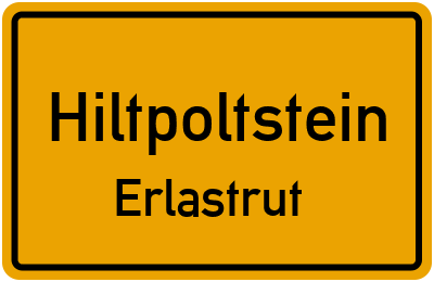 Ortsschild Hiltpoltstein Erlastrut