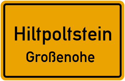Ortsschild Hiltpoltstein Großenohe