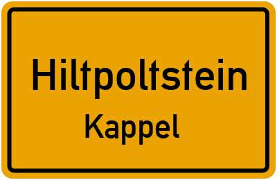 Ortsschild Hiltpoltstein Kappel