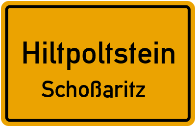Ortsschild Hiltpoltstein Schoßaritz