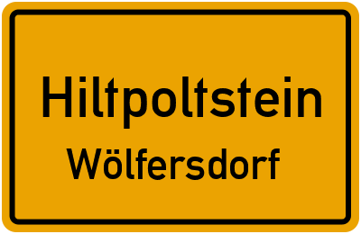 Ortsschild Hiltpoltstein Wölfersdorf