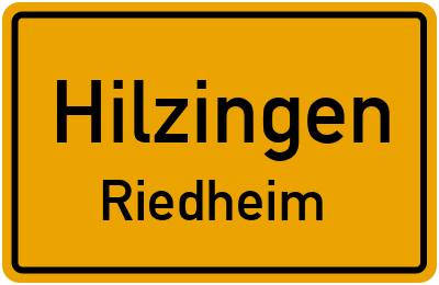 Ortsschild Hilzingen Riedheim