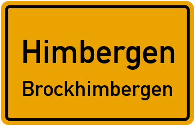 Ortsschild Himbergen Brockhimbergen