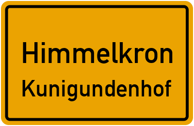 Straßenverzeichnis Himmelkron Kunigundenhof