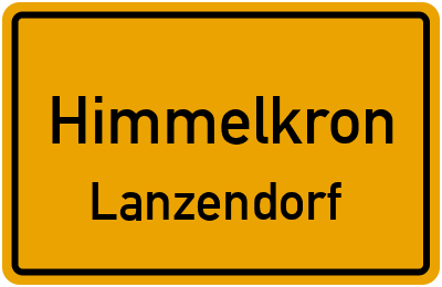 Ortsschild Himmelkron Lanzendorf
