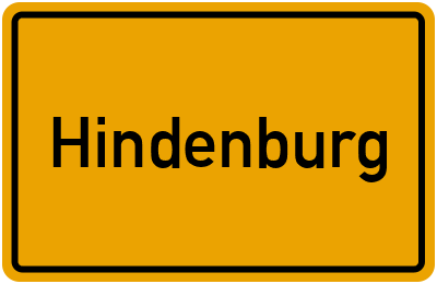 Hindenburg in Sachsen-Anhalt