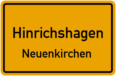 Straßenverzeichnis Hinrichshagen Neuenkirchen