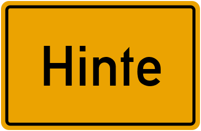 Branchenbuch Hinte, Niedersachsen