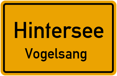Straßenverzeichnis Hintersee Vogelsang