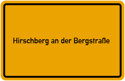Wo liegt Hirschberg an der Bergstraße?