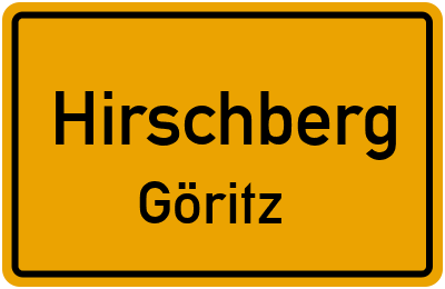 Straßenverzeichnis Hirschberg Göritz