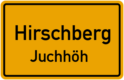 Straßenverzeichnis Hirschberg Juchhöh