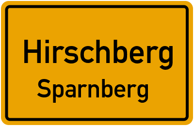 Straßenverzeichnis Hirschberg Sparnberg