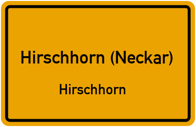 Straßenverzeichnis Hirschhorn (Neckar) Hirschhorn