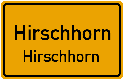 Straßenverzeichnis Hirschhorn Hirschhorn